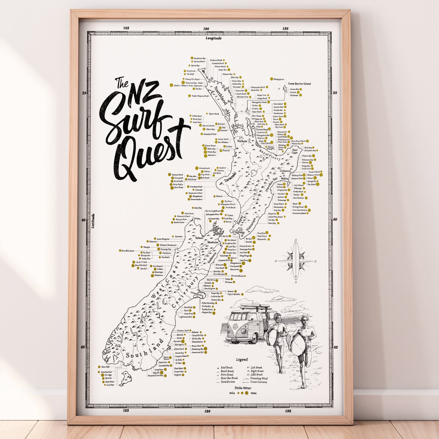 NZ Surf Quest Print