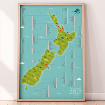 18 Hole Golf Scratch Map - Scratch Golf NZ