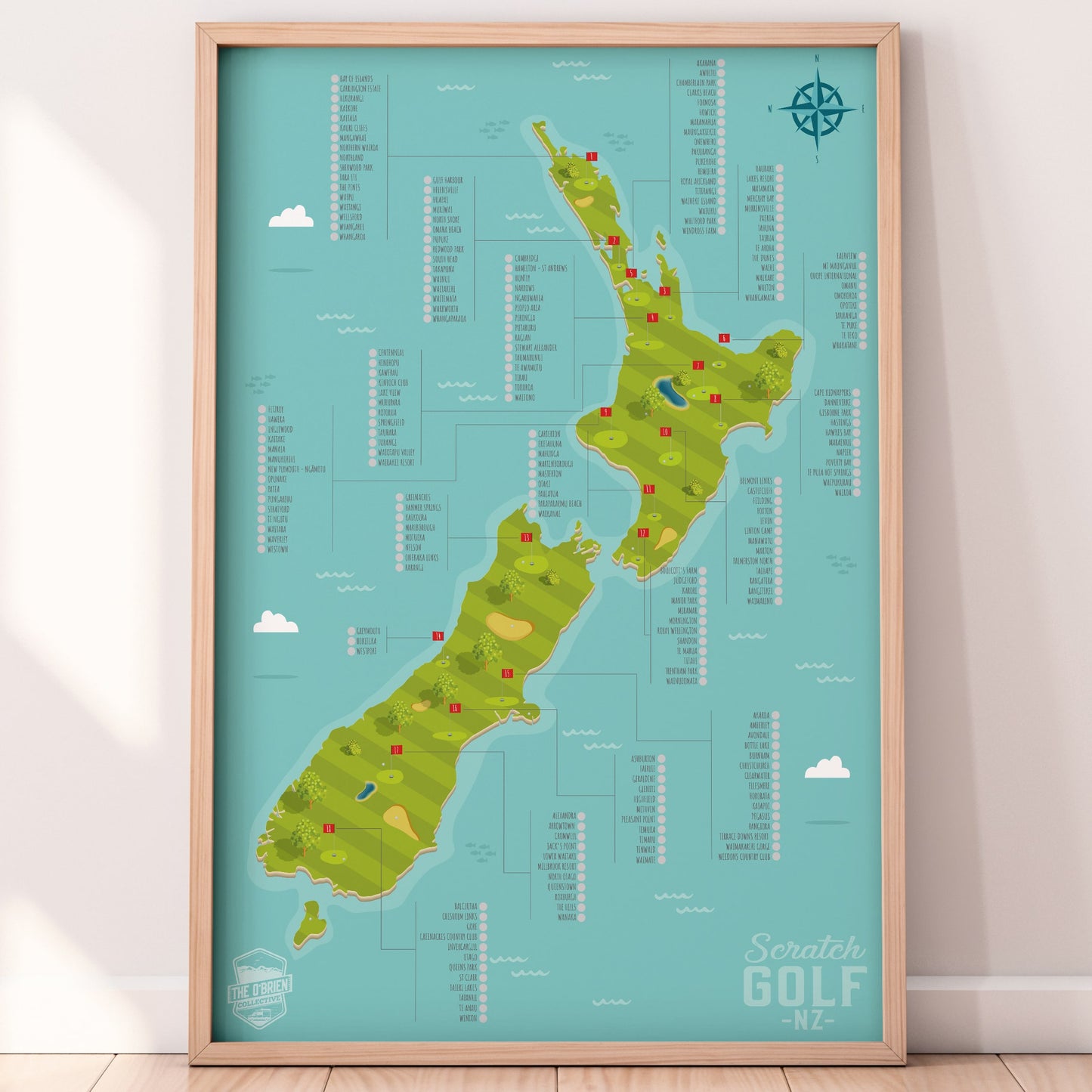 Golf Scratch Map V1 (Seconds) - Scratch Golf NZ