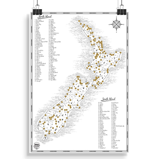 The Classic NZ Scratch Map