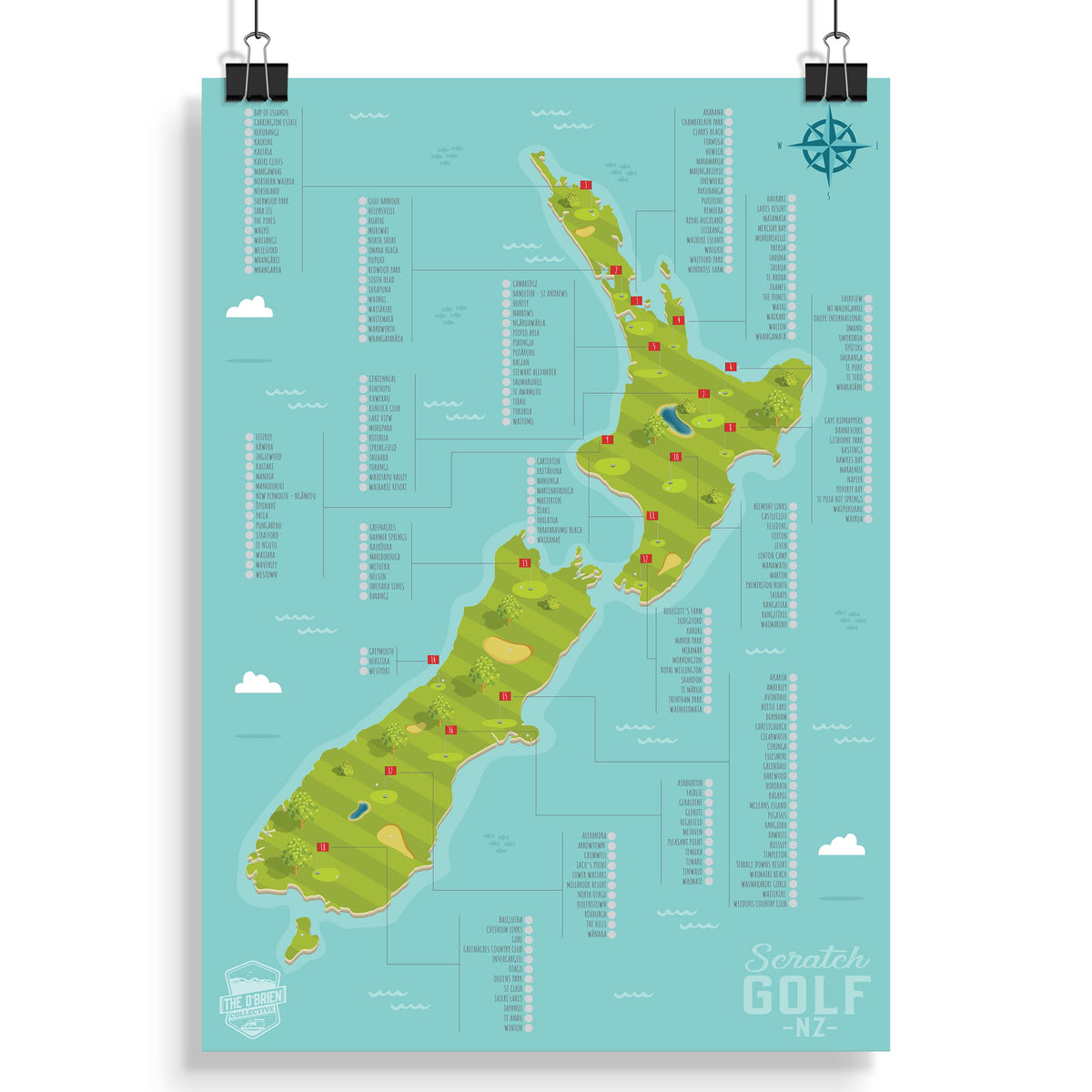 Golf Scratch Map V2 - Scratch Golf NZ – NZ Scratch Maps