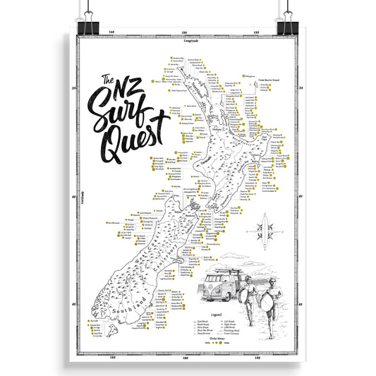 NZ Surf Quest Print